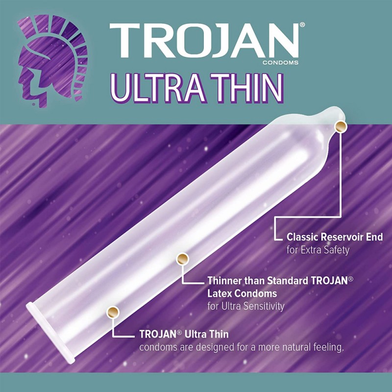 Trojan Ultra Thin Premium Condoms 1