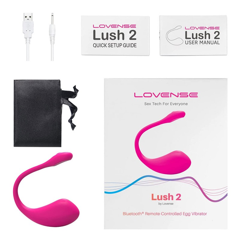 Lovense Lush 2 Gspot App Controlled Vibrator pink