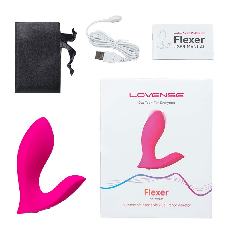 Lovense Flexer App Controlled G Spot Vibrator pink
