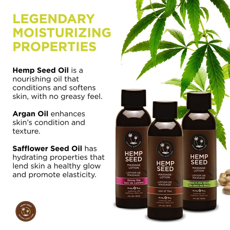Earthly Body Hemp Seed Massage Oil 2oz