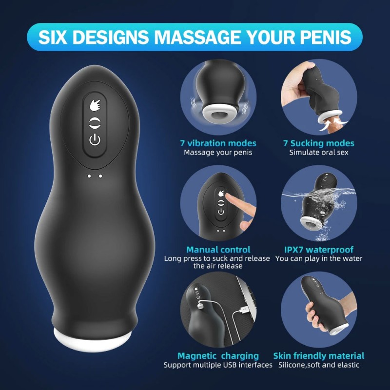 Venusfun Automatic Vibrating Sucking Male Masturbator Cup