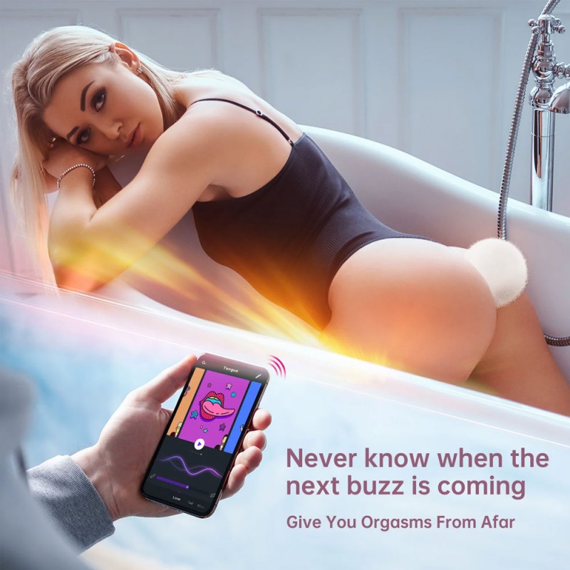 Magic Motion Bunny Tail Vibrating Anal Plug App Controlled