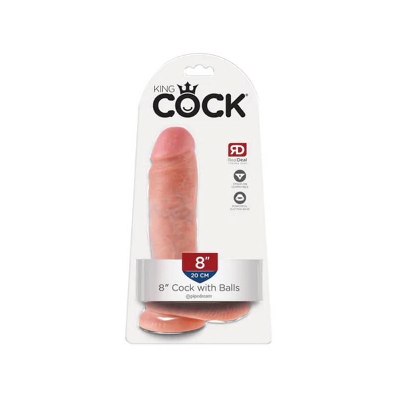 Pipedream King Cock 8 Inch Dildo with Balls