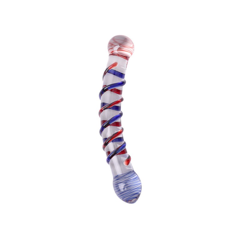 Double Ended G-spot Anal Stimulate Glass Dildo