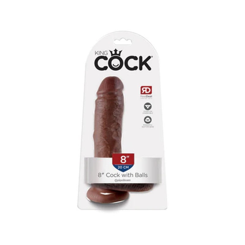 Pipedream King Cock 8 Inch Dildo with Balls