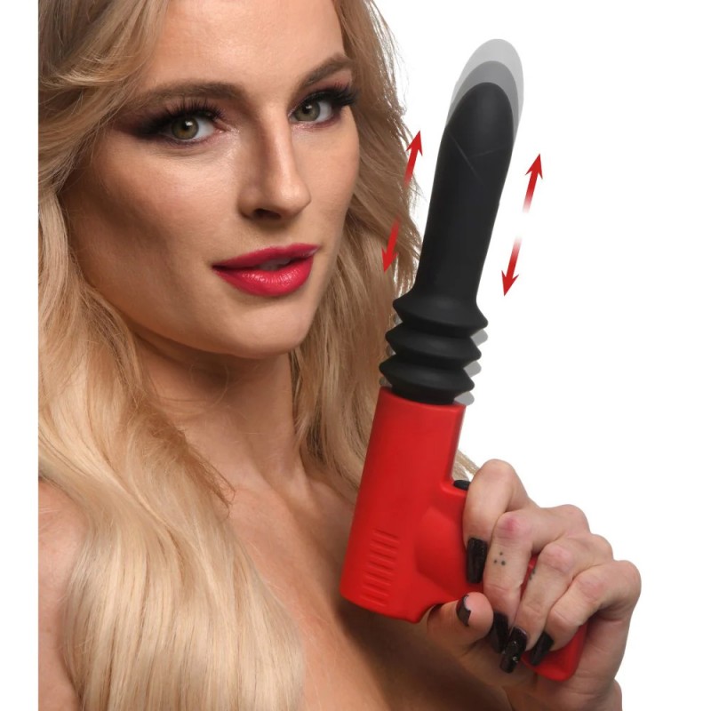 Master Series Thrusting Pistola Rechargeable Silicone Vibrator 5