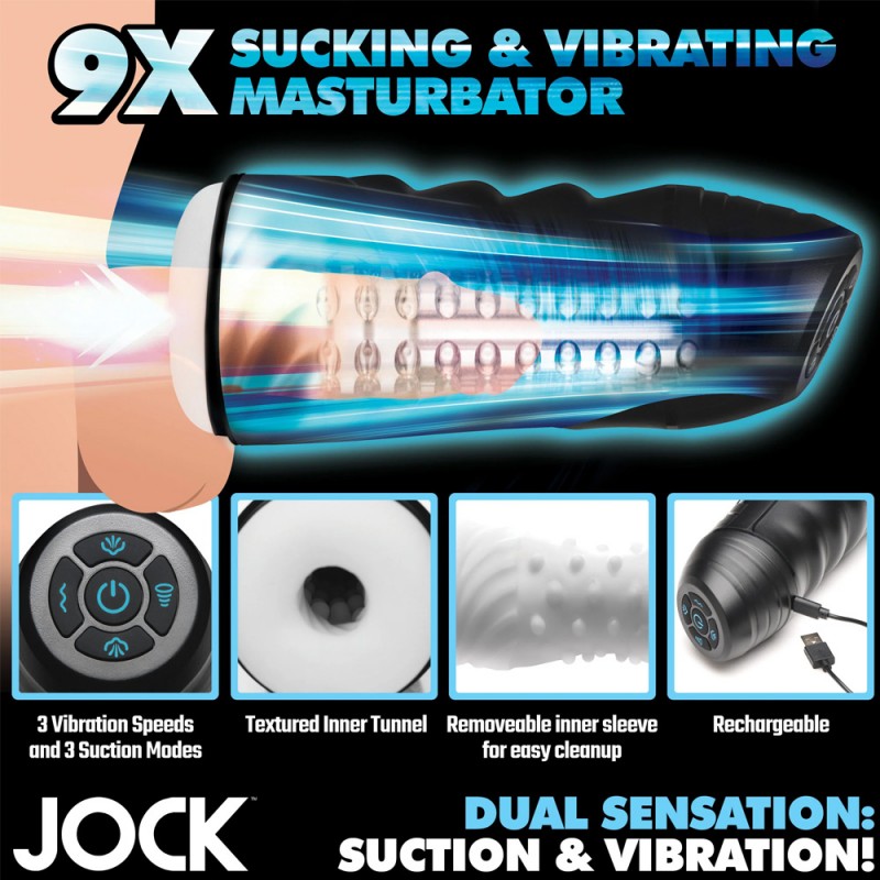 Jock 9X Sucking and Vibrating Masturbator 3