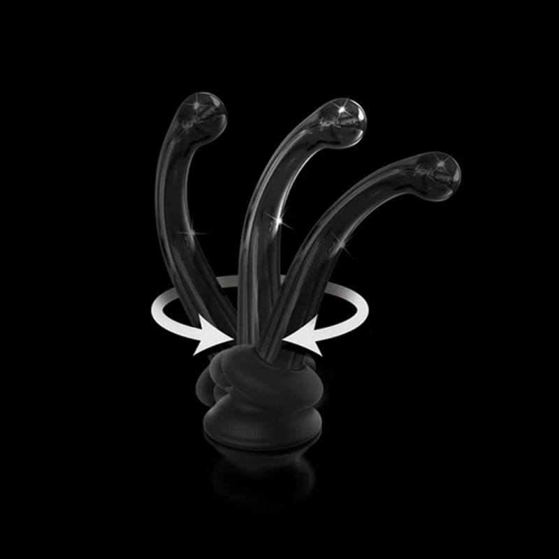 Pipedream Icicles No. 87 - Glass Suction Cup G-spot Wand 4