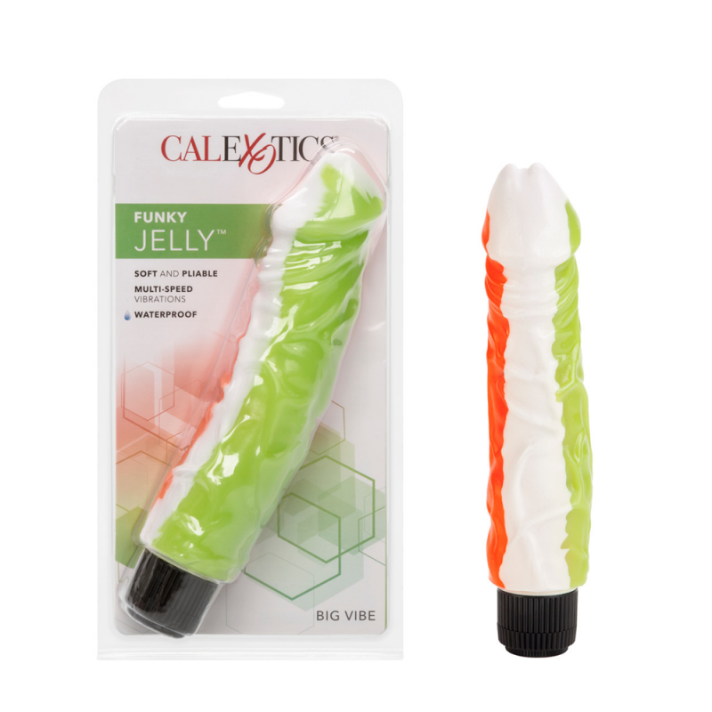 Funky Jelly Vibe Vibrator Dildo  8 In 6