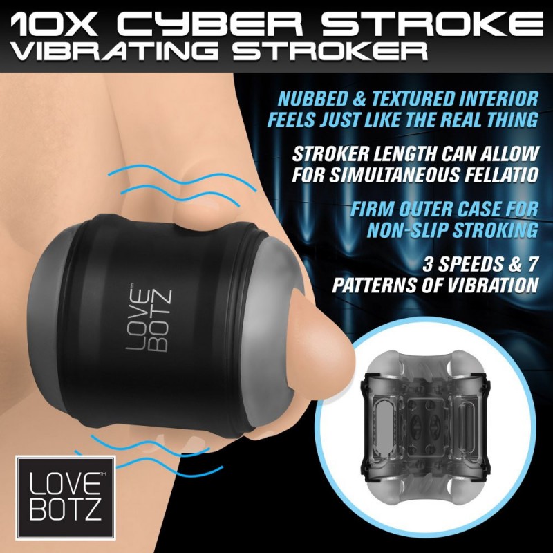 XR Brands 10X Cyber Stroke Vibrating Stroker 2