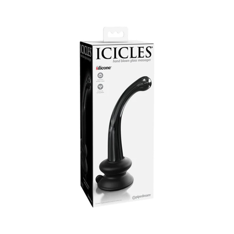 Pipedream Icicles No. 87 - Glass Suction Cup G-spot Wand 5