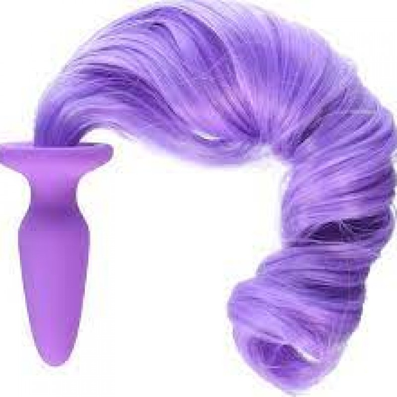 Unicorn Tails Tapered Silicone Butt Plug