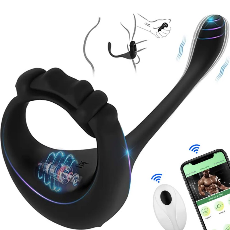 Remote Controlled 2 in 1 Prostate Massager & Cock ring
