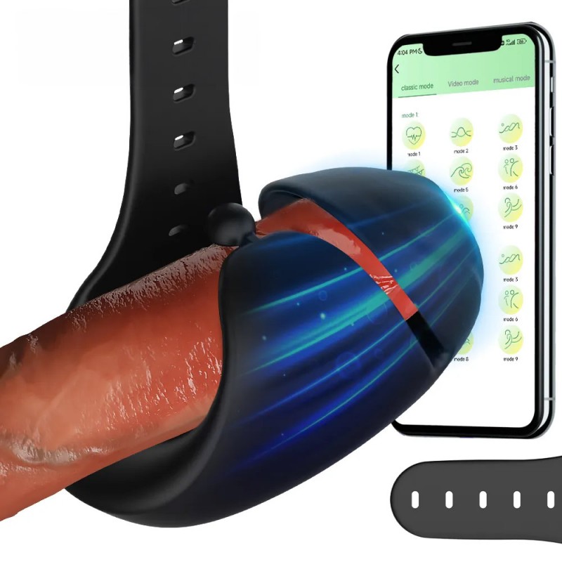 Bluetooth Powerful Vibrator Massager Penis Automatic Male Masturbator