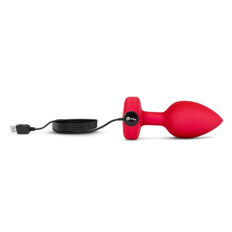 b-Vibe Vibrating Heart Anal Plug With Remote-Control
