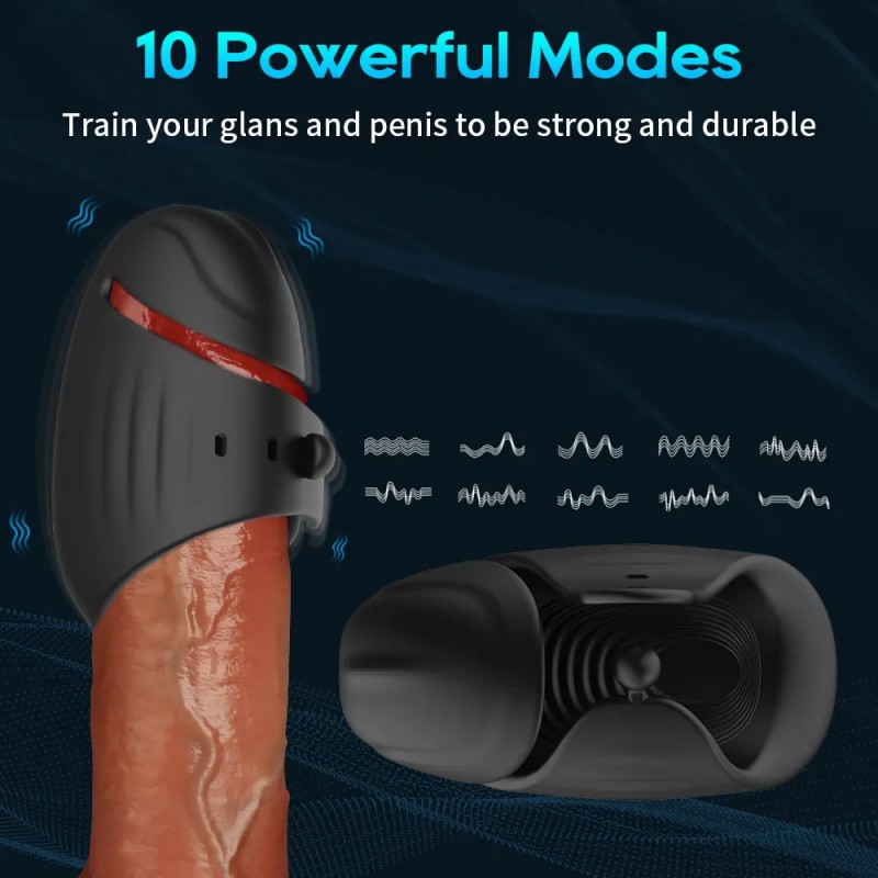 Bluetooth Powerful Vibrator Massager Penis Automatic Male Masturbator 4