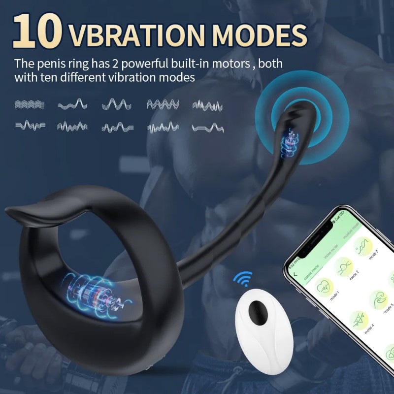 Remote Controlled 2 in 1 Prostate Massager & Cock ring