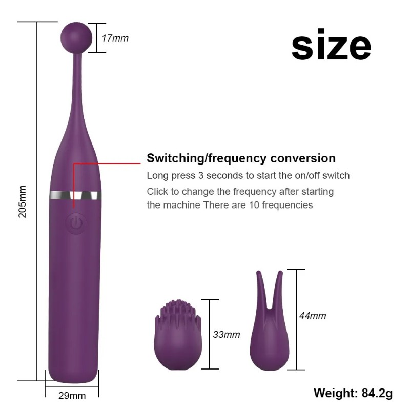G-Spot Vibrators for Women 3 Caps Replacement Lick Clitoris Stimulator