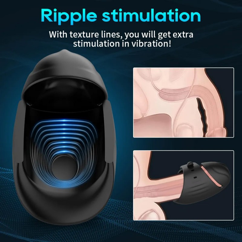 Bluetooth Powerful Vibrator Massager Penis Automatic Male Masturbator 5