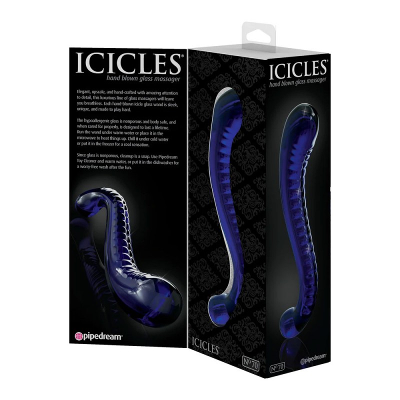 Icicles® No. 70, Double Ended Glass Dildos