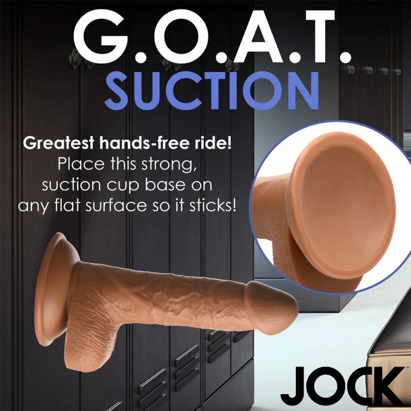 JOCK Baseball Brian 7" Dildo W/ Balls Medium