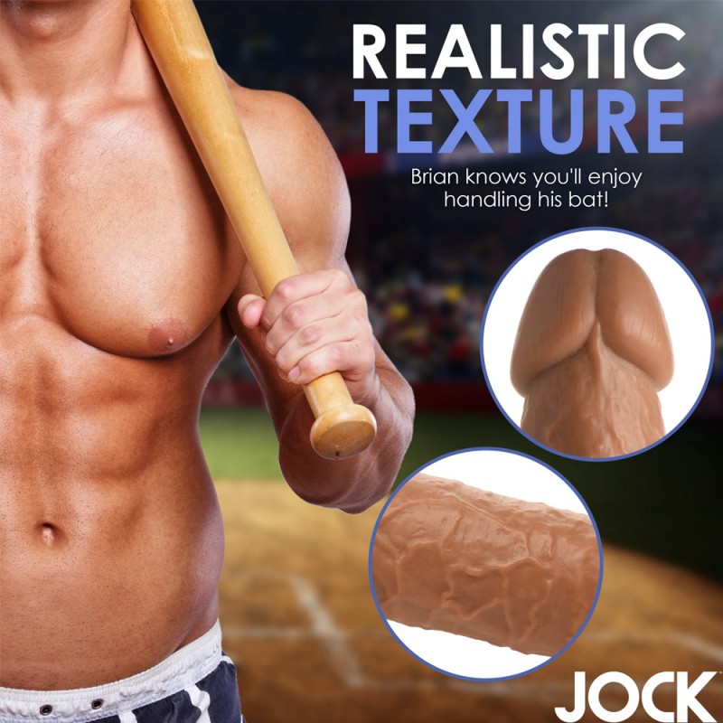 JOCK Baseball Brian 7" Dildo W/ Balls Medium