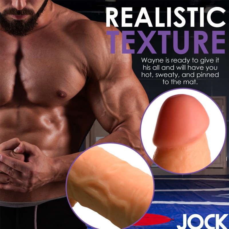 JOCK Wrestling Wayne 7" Dildo W/ Balls Light
