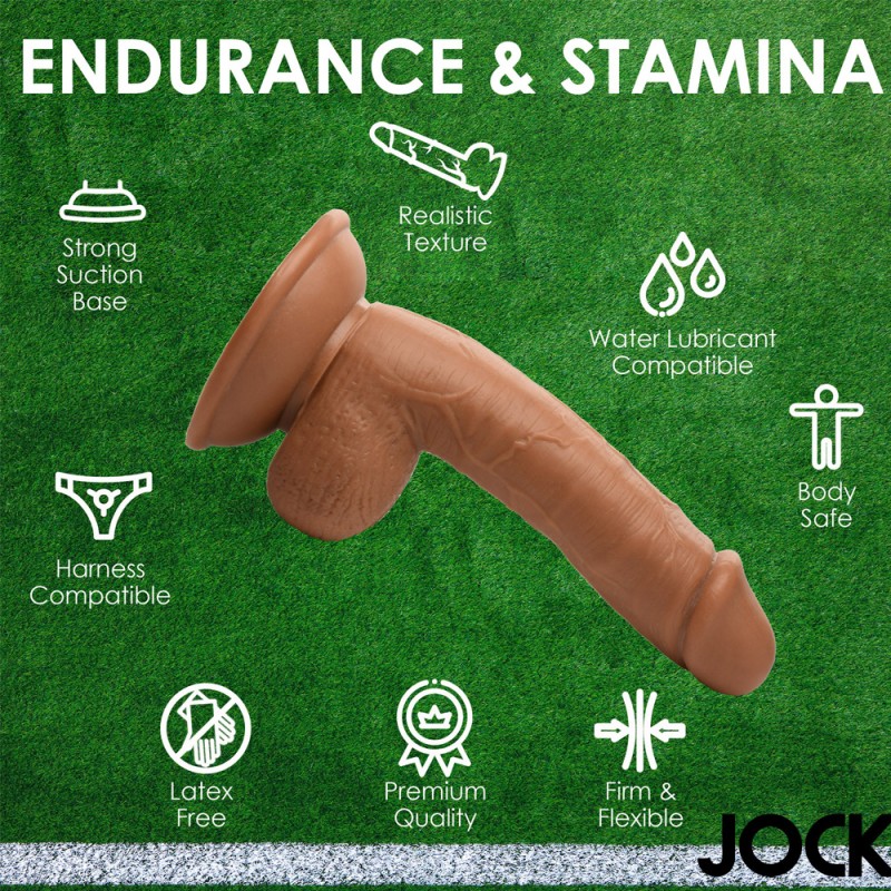 JOCK Soccer Sam 7" Dildo W/ Balls Medium