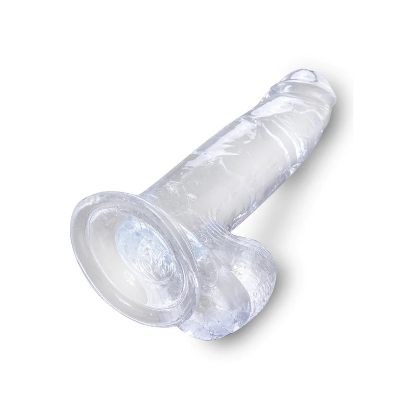 Pipedream King Cock Clear 7in Cock Dildo with Balls