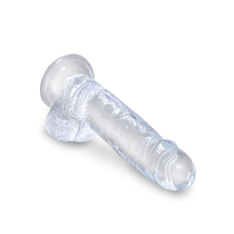 Pipedream King Cock Clear 7in Cock Dildo with Balls