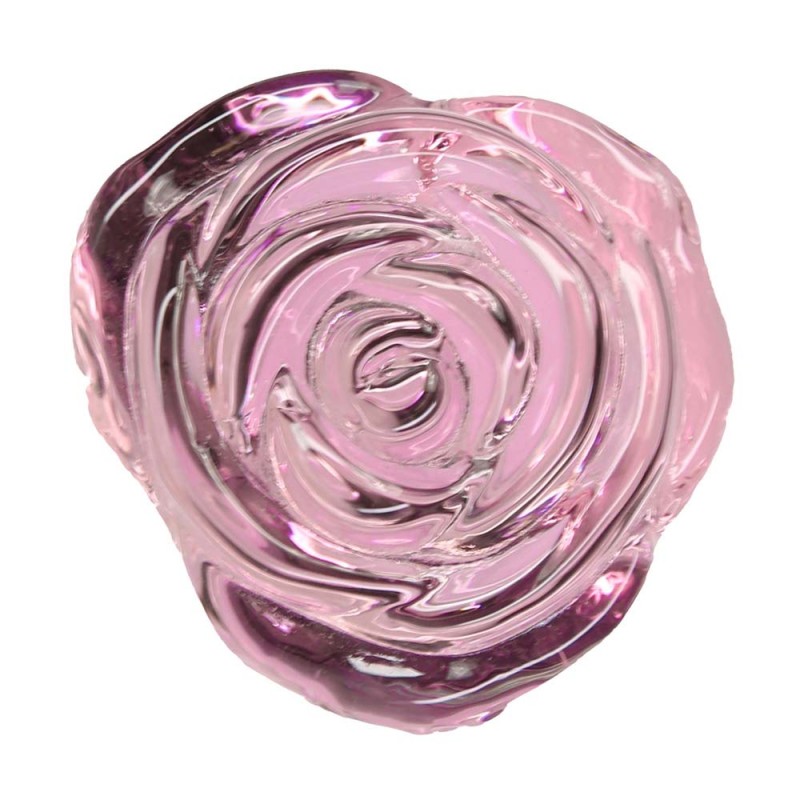 Pillow Talk Rosy Luxurious Glass Anal Plug with Bonus Bullet