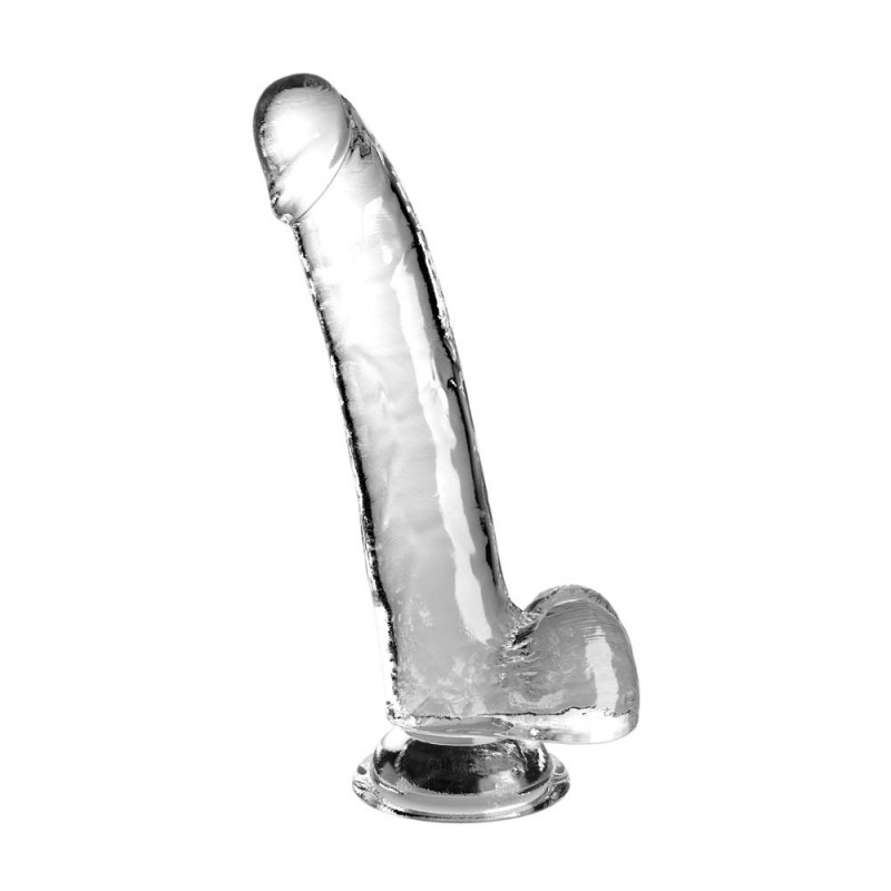 King Cock Clear 9" Cock with Balls