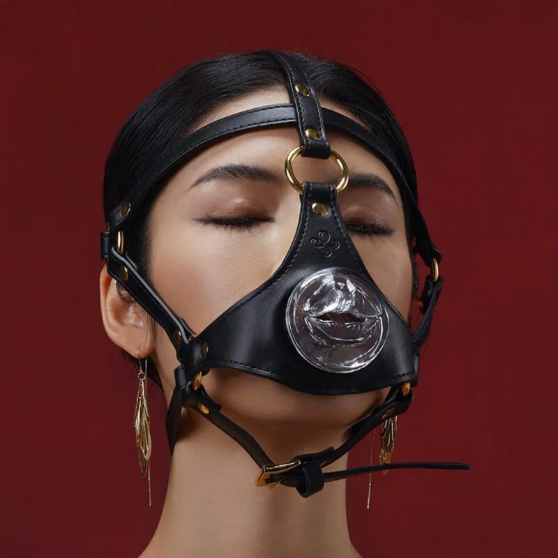 LOCKINK Blowjob Head Harness Muzzle for Puppy Play4