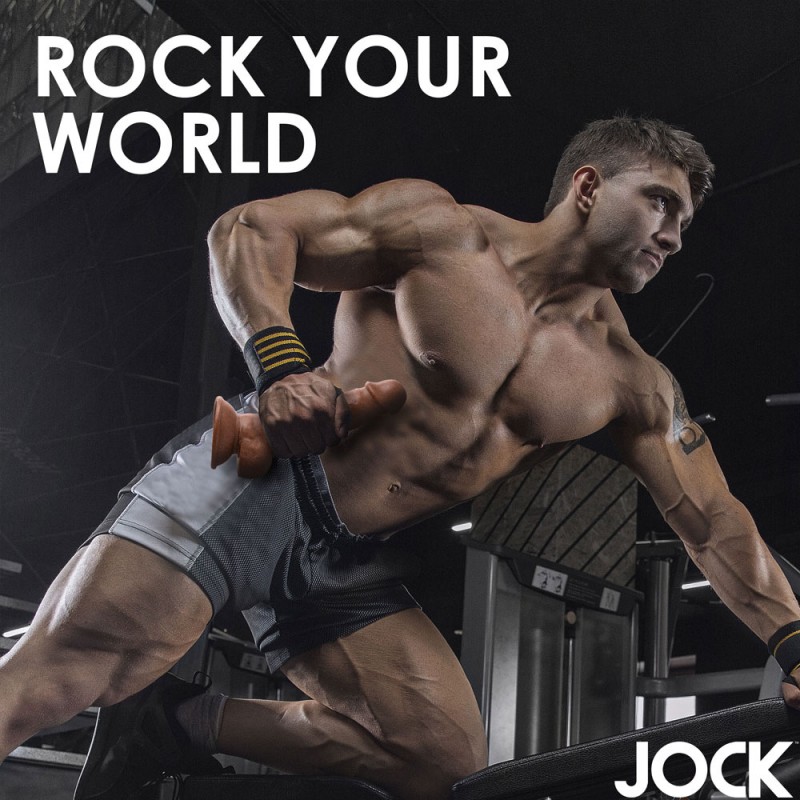 JOCK Weightlifting Wesley 7 In Realistic Dildo with Balls