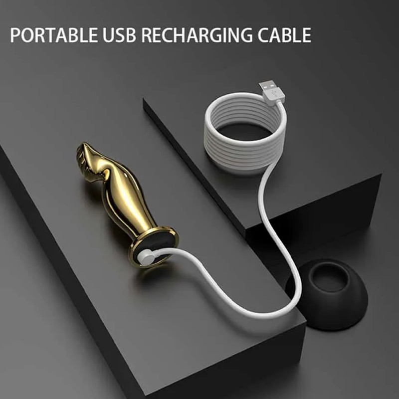 LOCKINK Sevanda Eros Vibrating Metal Prostate Massager with Remote Control9