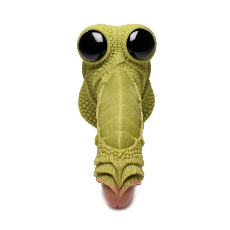 Creature Cocks - Swamp Monster Green Scaly Silicone Dildo 1