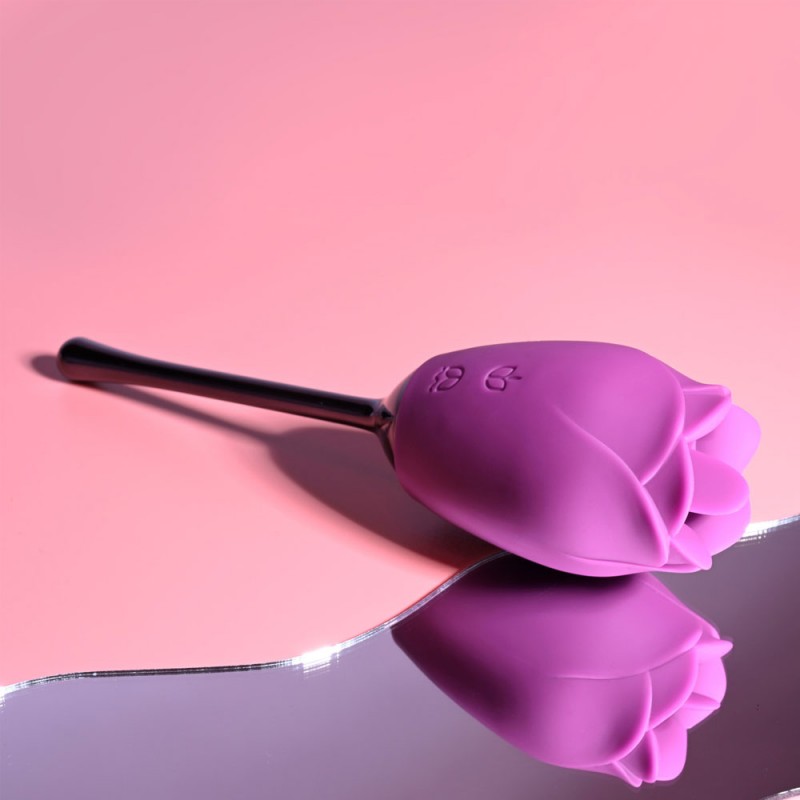 Playboy Petal Rose Clitoral Vibrator with Tongue Flicking4