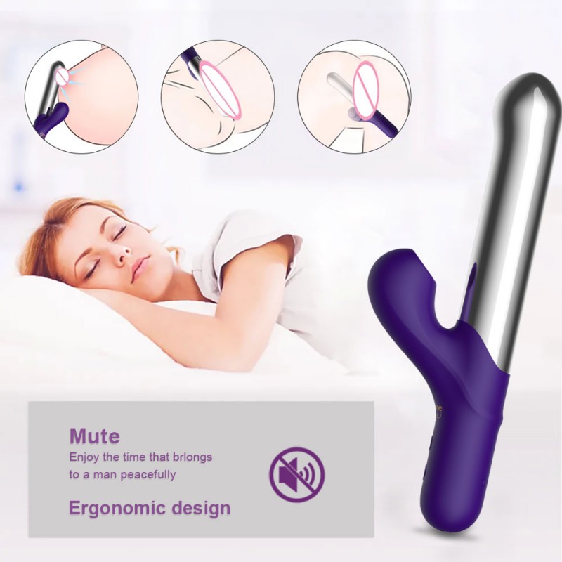 G-Spot Vibrator with 3 Clitoral Suctions & 10 Vibration Modes5
