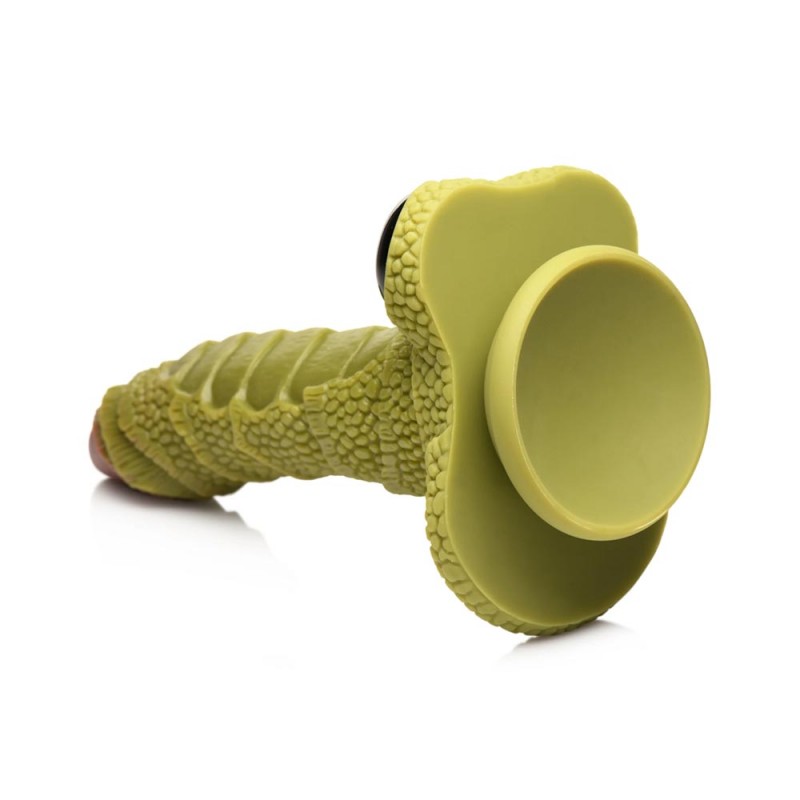 Creature Cocks - Swamp Monster Green Scaly Silicone Dildo 2