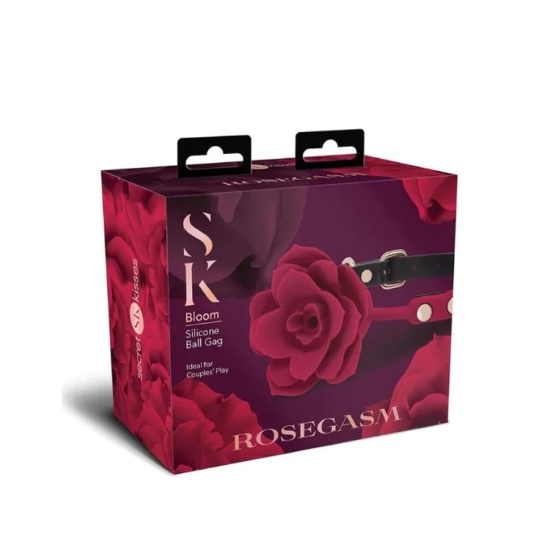 Secret Kisses Rosegasm Bloom Breathable Silicone Ball Gag5