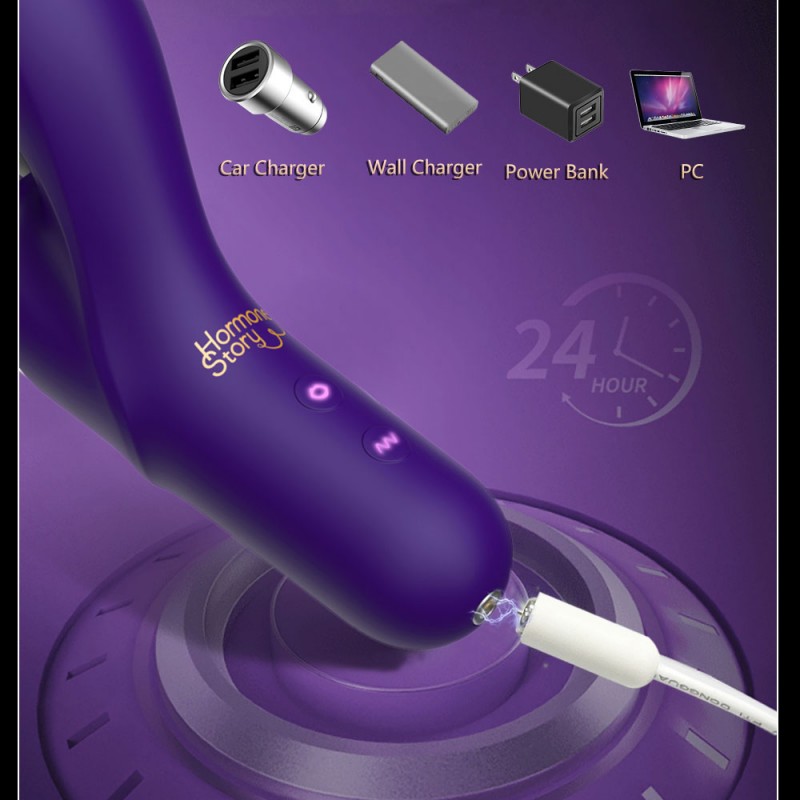G-Spot Vibrator with 3 Clitoral Suctions & 10 Vibration Modes3