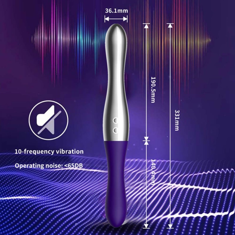 Wand vibrator with heating function magnetic charging3