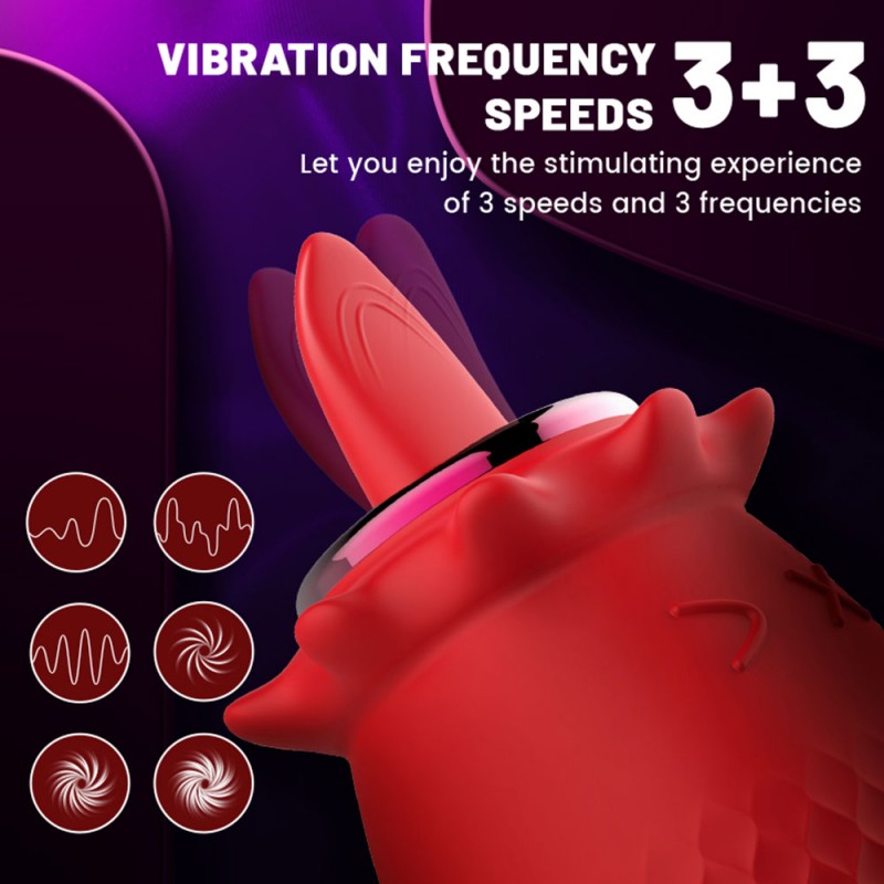 Rose Massager Clitoral Vibrating Stimulator with 3 Speeds