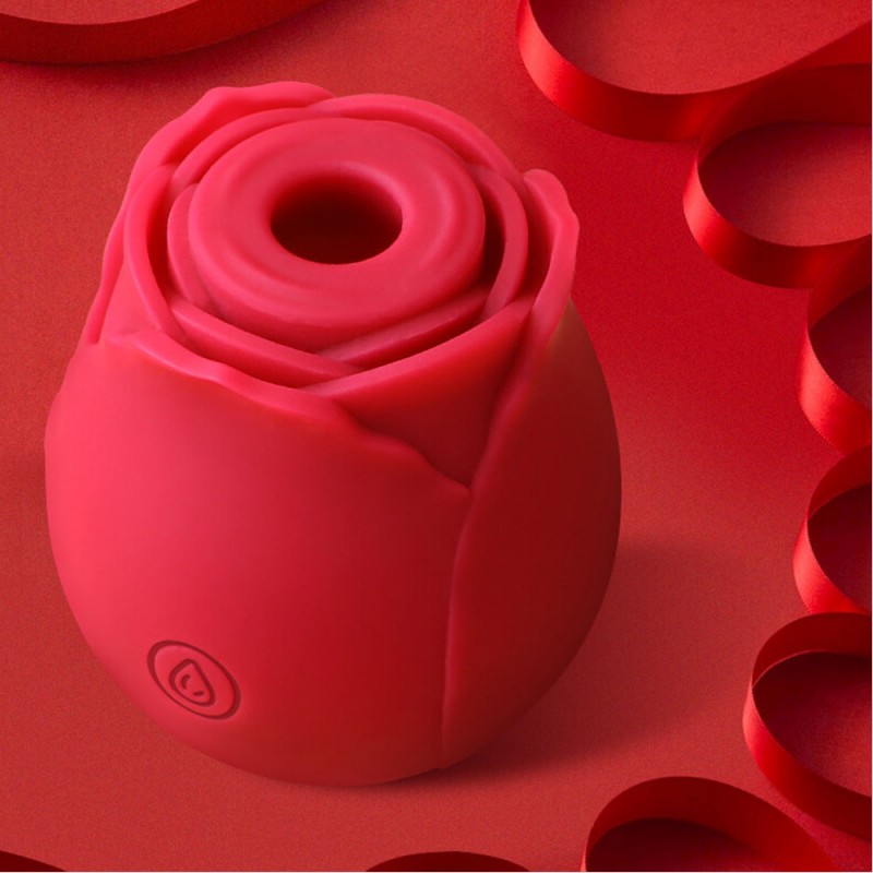 Rose Suction Vibrator with 10 Vibrating Modes2