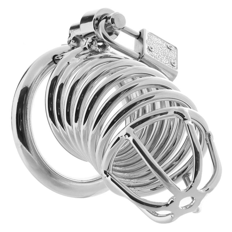Deluxe Steel Chastity Cage 22