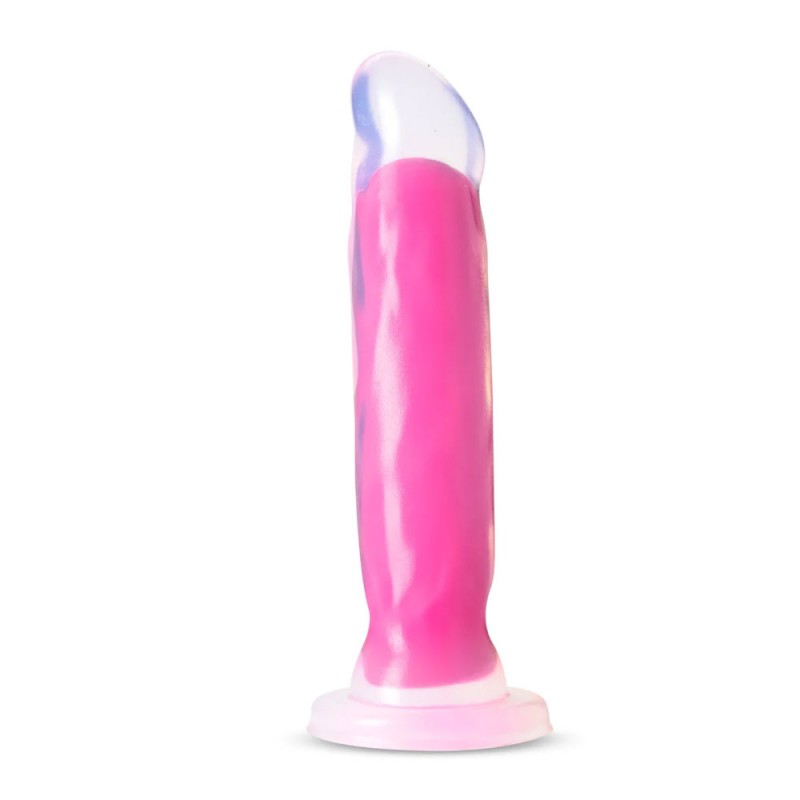 Blush Marquee Glow In The Dark Neon Pink 8-Inch Realistic Dildo