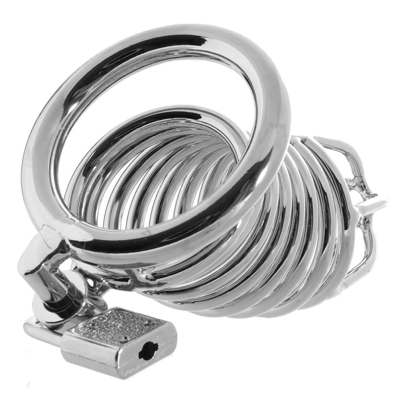 Deluxe Steel Chastity Cage 4444