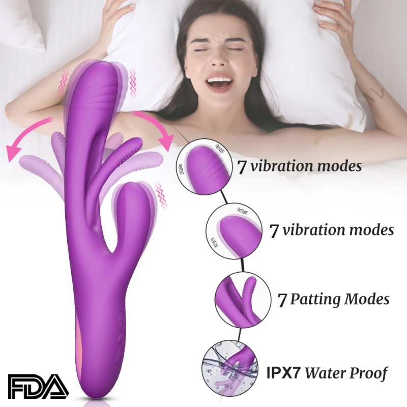 Rabbit Tapping G-Spot Patting Vibrator with Powerful 21 Modes2