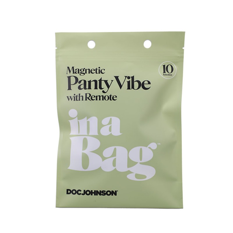 Doc Johnson Magnetic Panty Vibe With Remote In a Bag 88