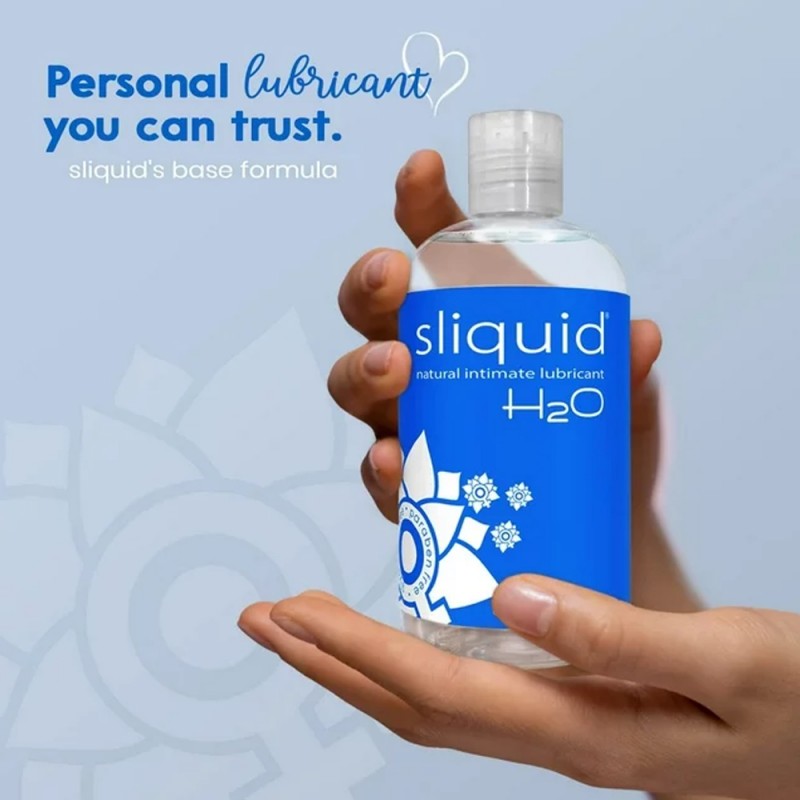 Sliquid Naturals H2O Original Water Based Lubricant 4.2oz 2